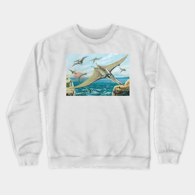 Pteranodon Crewneck Sweatshirt by davidroland